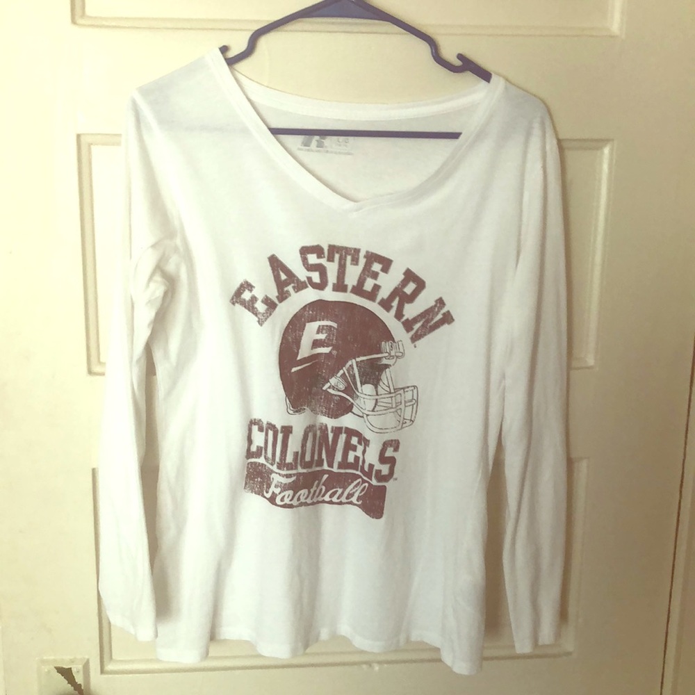 Long sleeve V-neck Eastern KY T-shirt